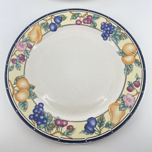 Set of 4 Oneida The Select Collection Orchard Dinner Plate 10 3/4” - Picture 2 of 6